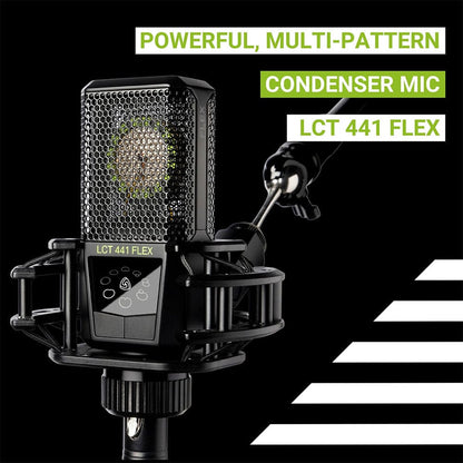lewitt condenser microphones lewitt lct 441 flex large-diaphragm condenser microphone