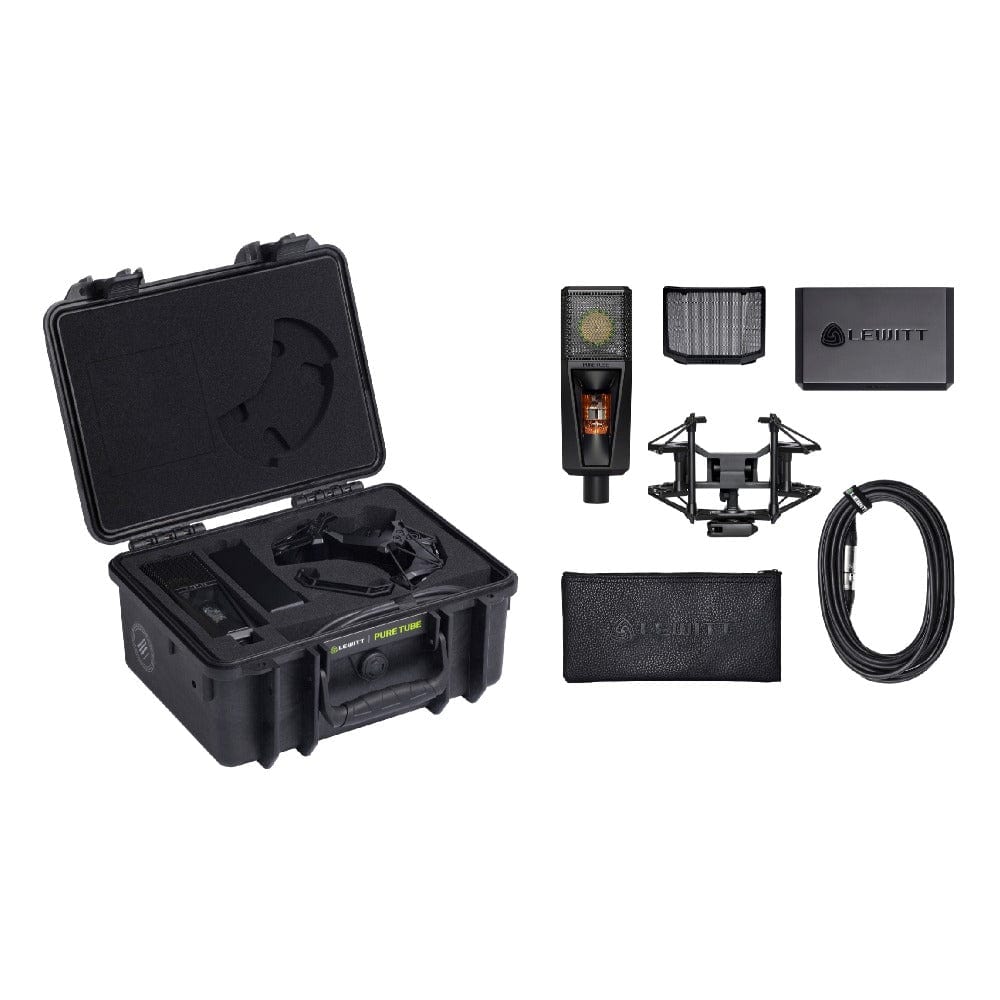 lewitt condenser microphones lewitt pure tube studio microphone set with timeless premium sound