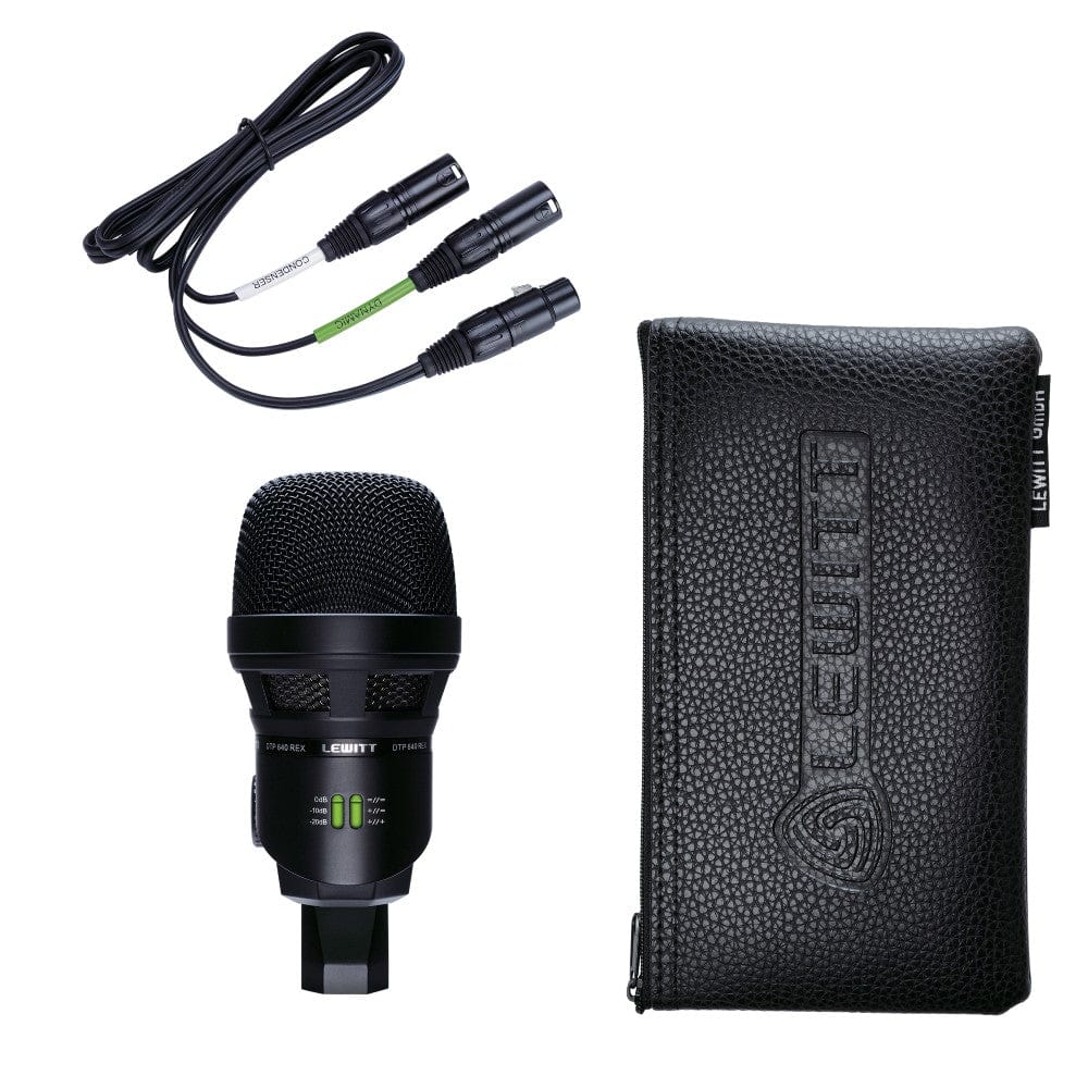 lewitt condenser microphones lewitt reference class dual element bass drum microphone (dtp-640-rex)