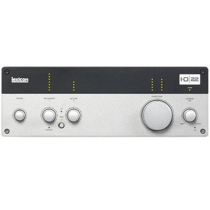 lexicon audio interfaces lexicon i-o 22 2x2 usb 2.0 desktop recording studio