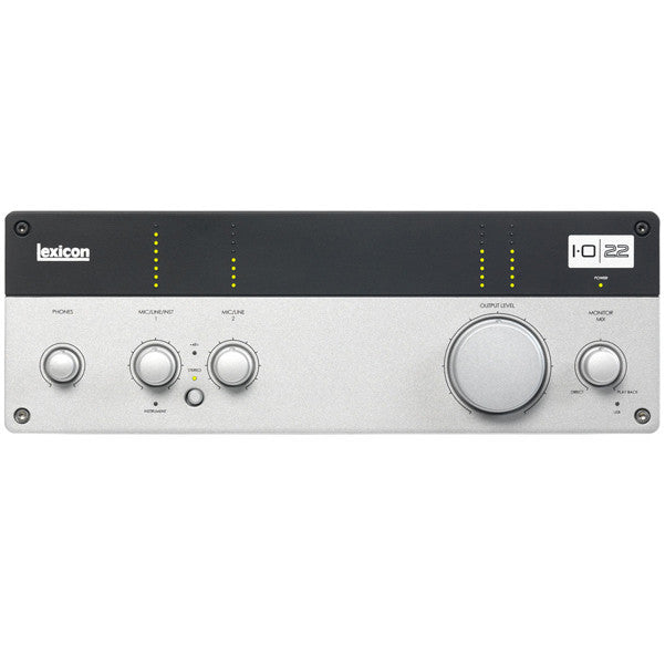 lexicon audio interfaces lexicon i-o 22 2x2 usb 2.0 desktop recording studio