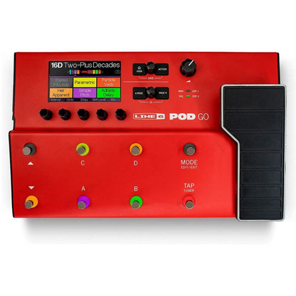 Line 6 Guitar Processors Limited Edition Red Line 6 Pod Go Ultra Portable Guitar Processor