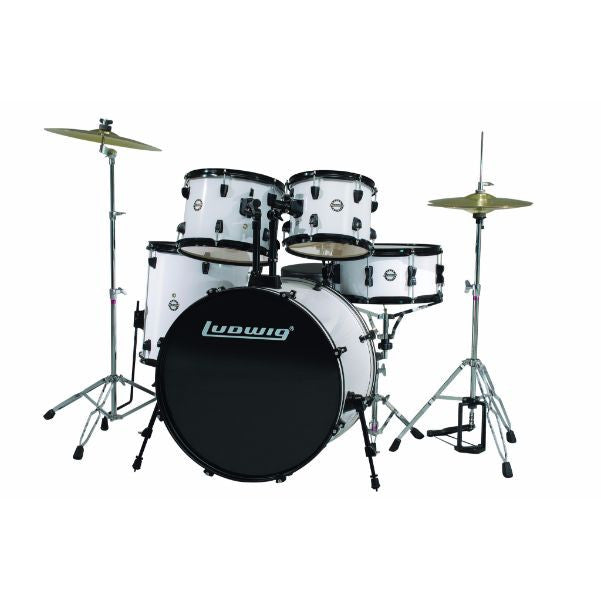 Ludwig Acoustic Drum Kits Ludwig 5 Piece Accent Drive Drum Set with Hardware & Cymbals