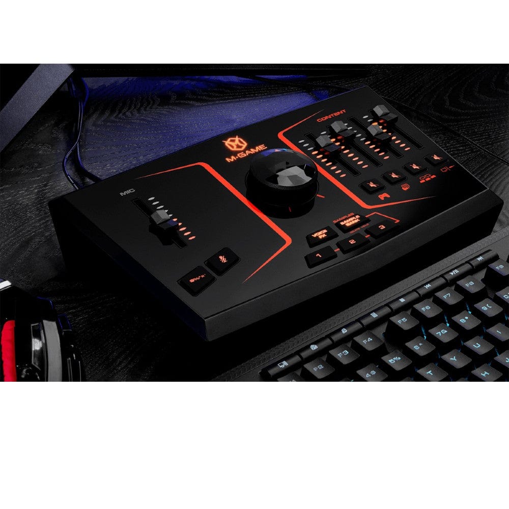 Mixer Audio USB M-GAME Solo - Per Streaming E Gaming, Con Ingressi XLR, Ottico, Effetti Voce, Sampler E Software - Foto 4