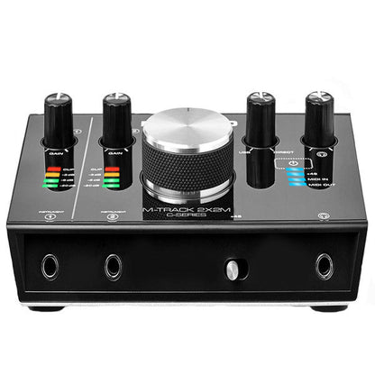 m-audio audio interfaces m-audio m-track 2x2m 2-in/2-out 24/192 usb audio/midi interface