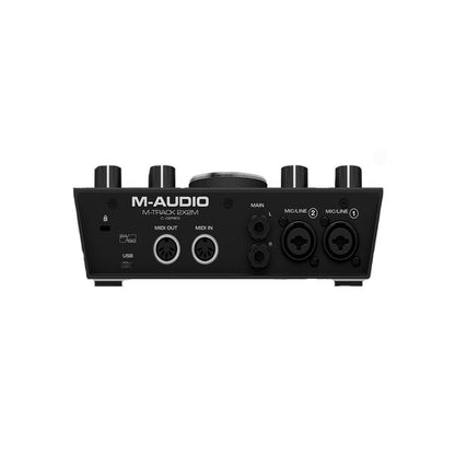 m-audio audio interfaces m-audio m-track 2x2m 2-in/2-out 24/192 usb audio/midi interface