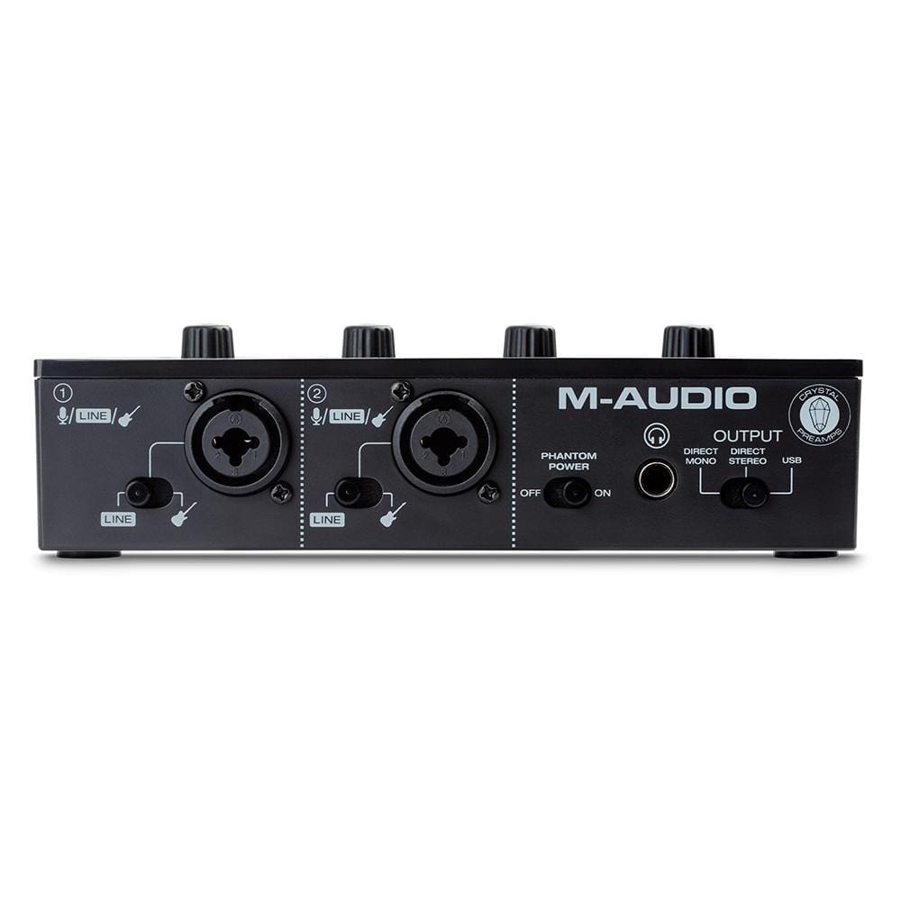 M-Audio Audio Interfaces M-Audio M-Track Duo 2-Channel USB Audio Interface With 2 Combo Inputs With Crystal Preamps & Phantom Power