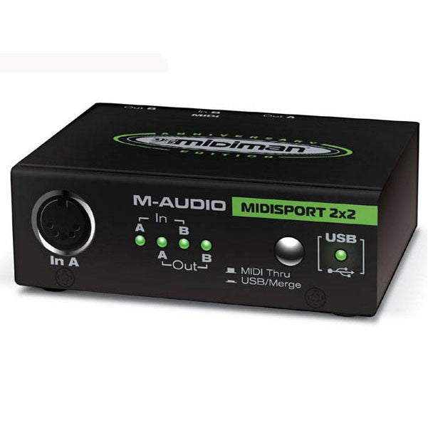 M-Audio Midi Interfaces M-Audio USB Midisport 2x2 2in/2out USB MIDI interface