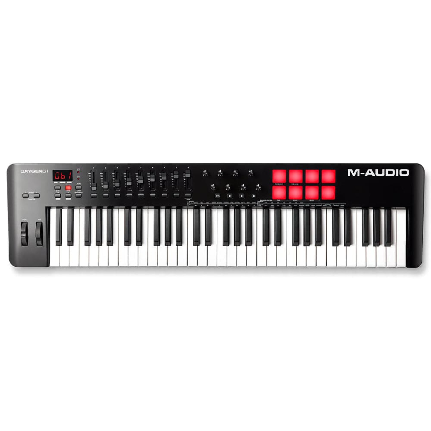 M-Audio Midi Keyboards Black M-Audio Oxygen 61 MKV 61 Key USB Midi Keyboard Controller 