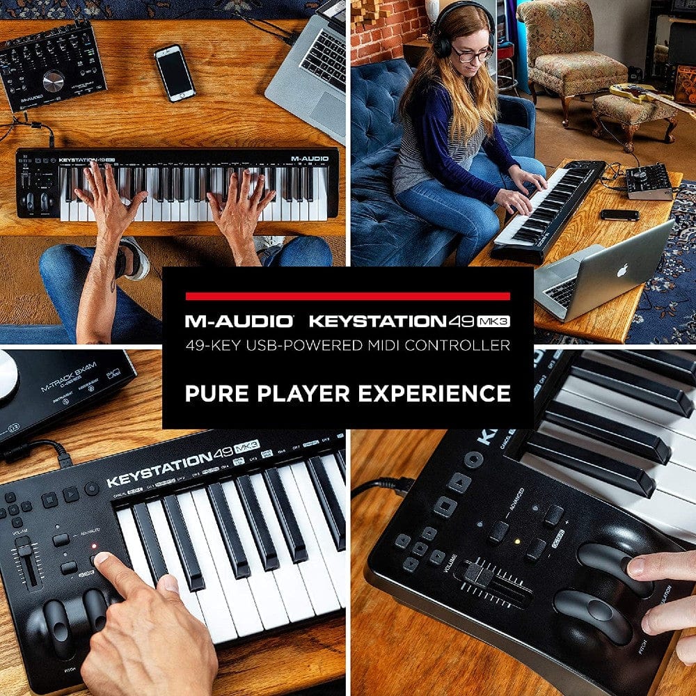 Buy M-Audio Keystation MK3 49-Key Midi Keyboard Controller Online | Bajaao