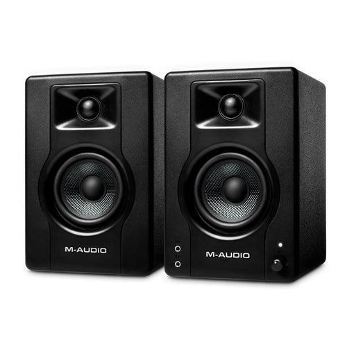 m-audio monitor speakers m-audio bx3 120-watt multimedia reference monitor speakers - pair