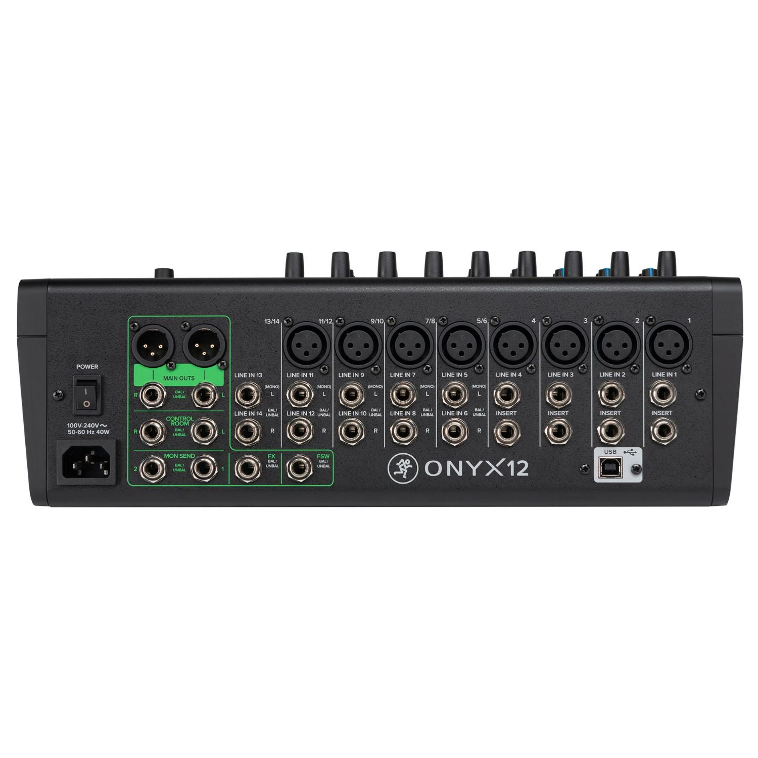 Mackie Analog Mixers Mackie ONYX12 12-Channel Premium Analog USB Mixer