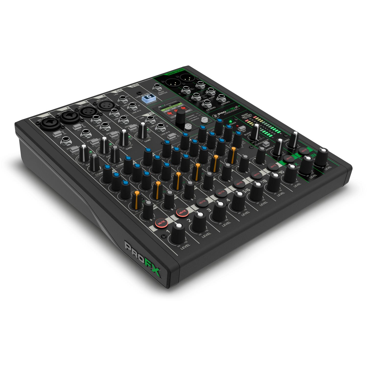 Mackie Analog Mixers Mackie PROFX10V3+ 10-Channel Analog Mixer with Enhanced FX USB Recording Modes and Bluetooth