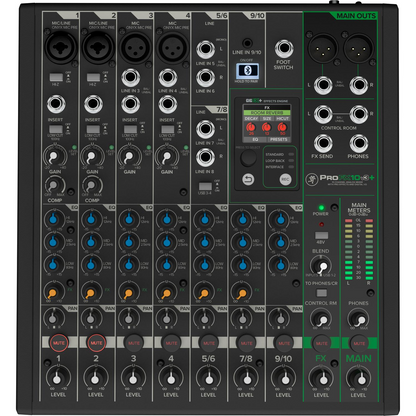 Mackie Analog Mixers Mackie PROFX10V3+ 10-Channel Analog Mixer with Enhanced FX USB Recording Modes and Bluetooth