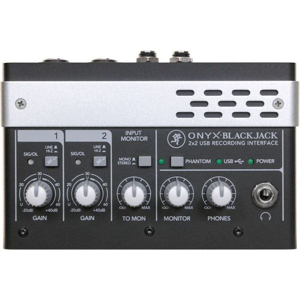 mackie audio interfaces mackie onyx blackjack premium 2x2 usb recording interface