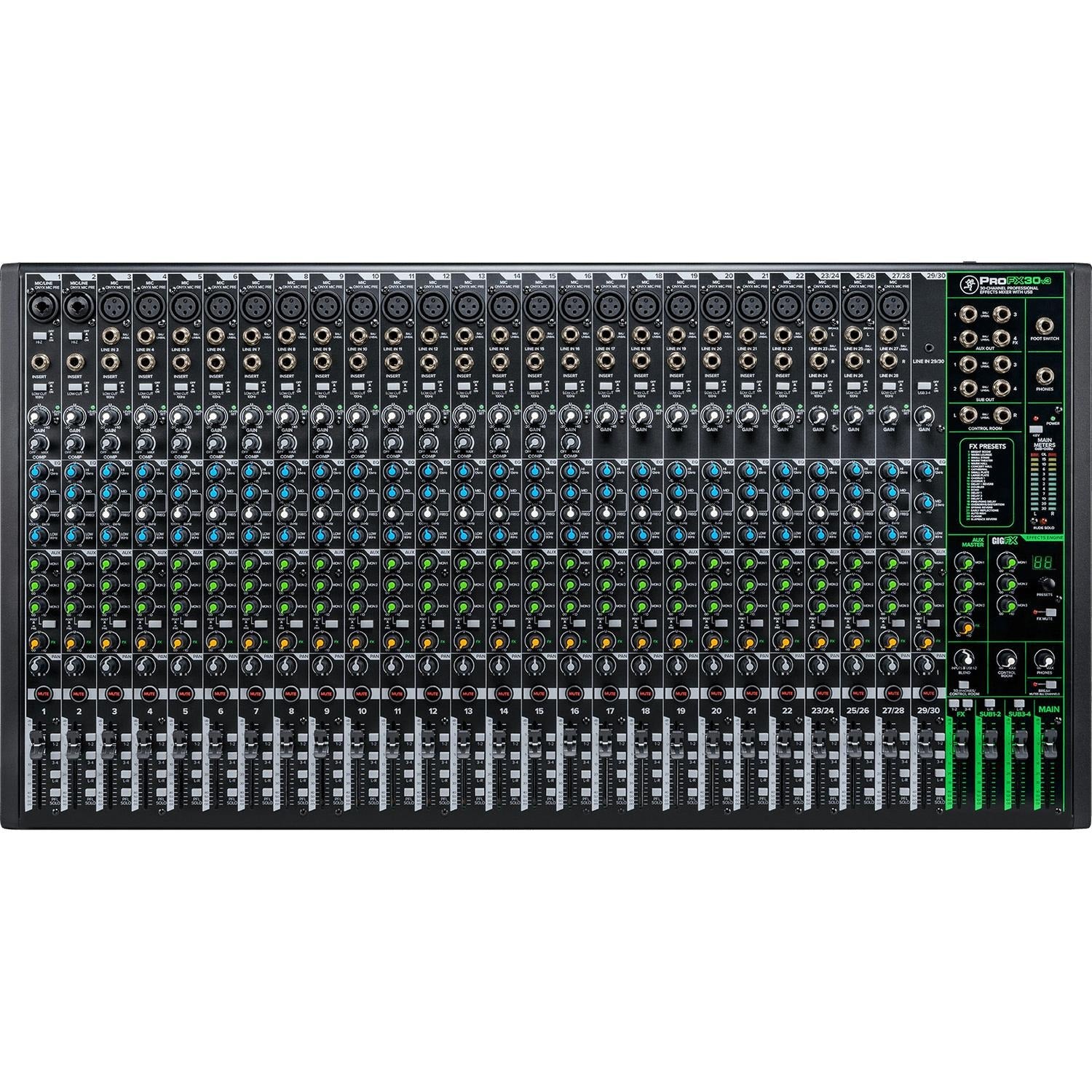 Mackie Mixers Mackie ProFX30v3 30-Channel Professional USB Mixer