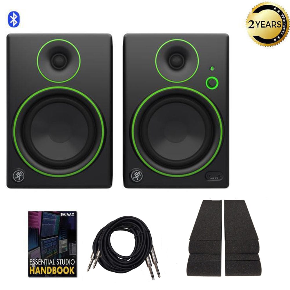 Mackie CR5BT 5inch Bluetooth Creative Reference Multimedia Monitors Pair  BUNDLE