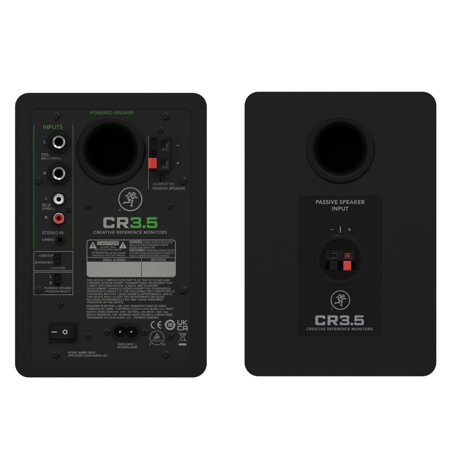 Mackie Monitor Speakers Mackie CR3.5 3.5 Inch Powered Studio Monitor