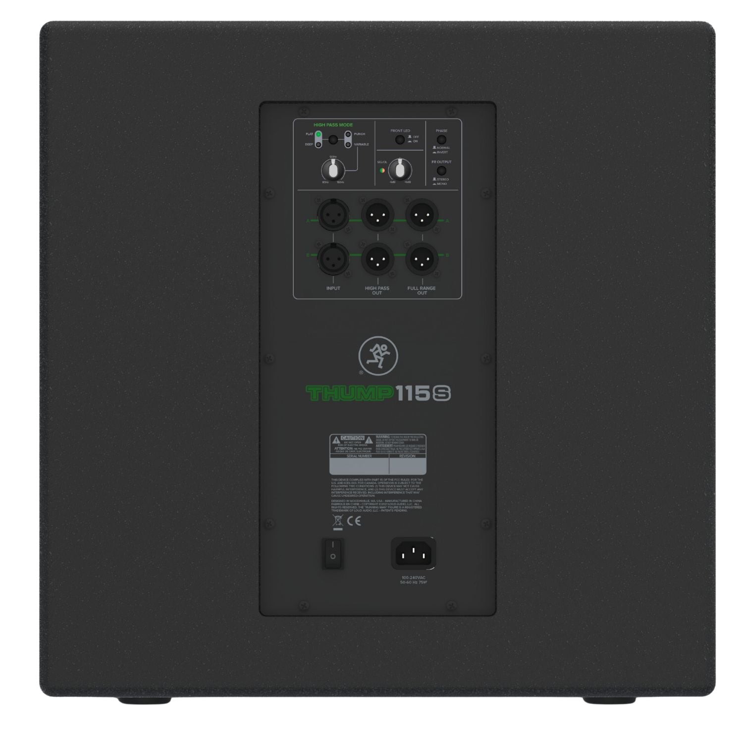 Mackie Stage Subwoofers Black Mackie Thump 115S 15” 1400W Powered Subwoofer