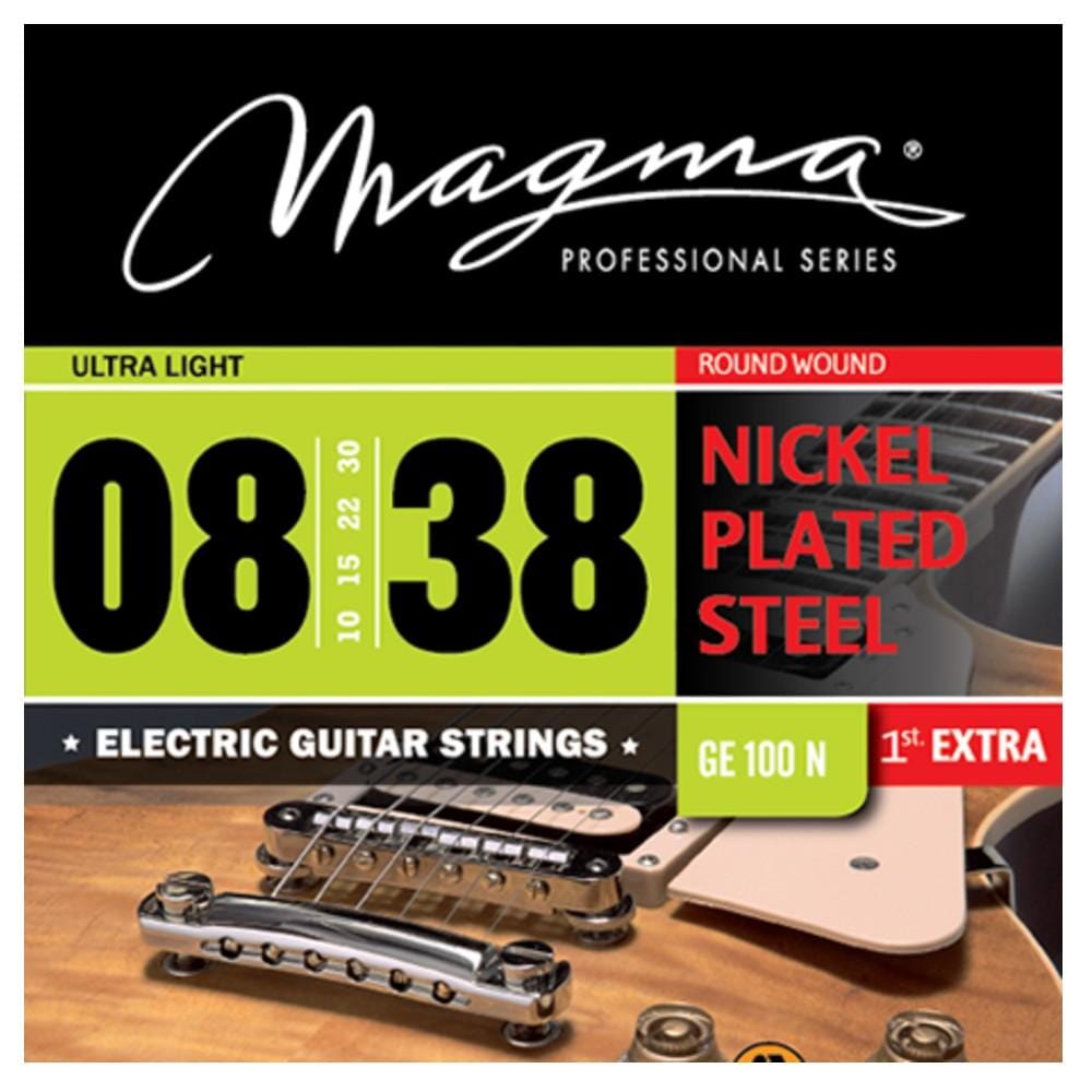 Magma Electric Guitar Strings Ultra Light Magma Nickel Plated Steel Round Wound Electric Guitar Strings