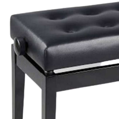 magnum piano benches magnum vch-pbench-200b piano bench - black polish