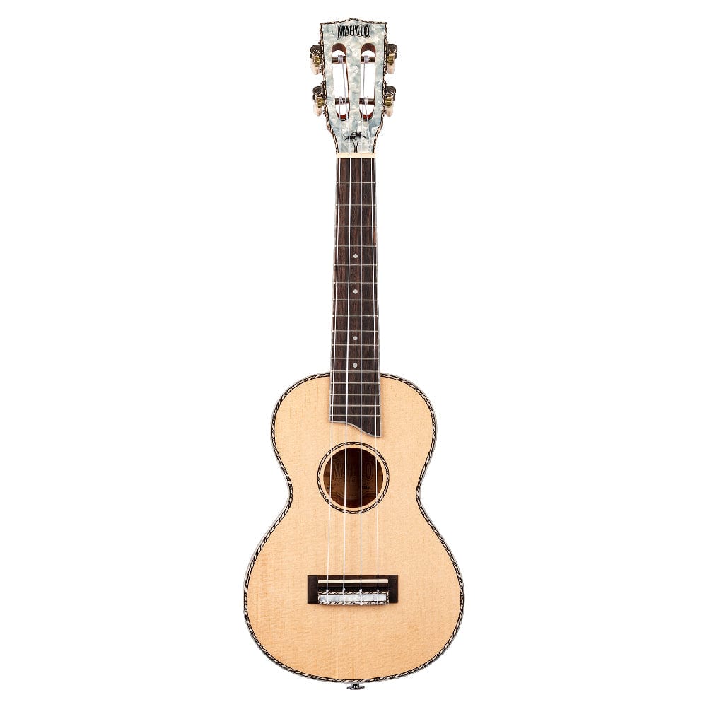 Mahalo Concert Ukuleles Natural Mahalo Pearl Series Electro Acoustic Concert Ukulele With Bag