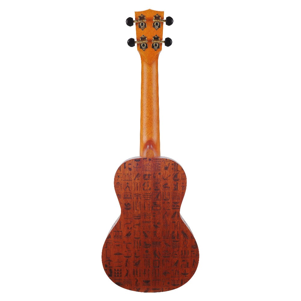 Mahalo Concert Ukuleles Pharaoh Mahalo Artist Elite Series Laser Engraved Concert Ukulele With Bag
