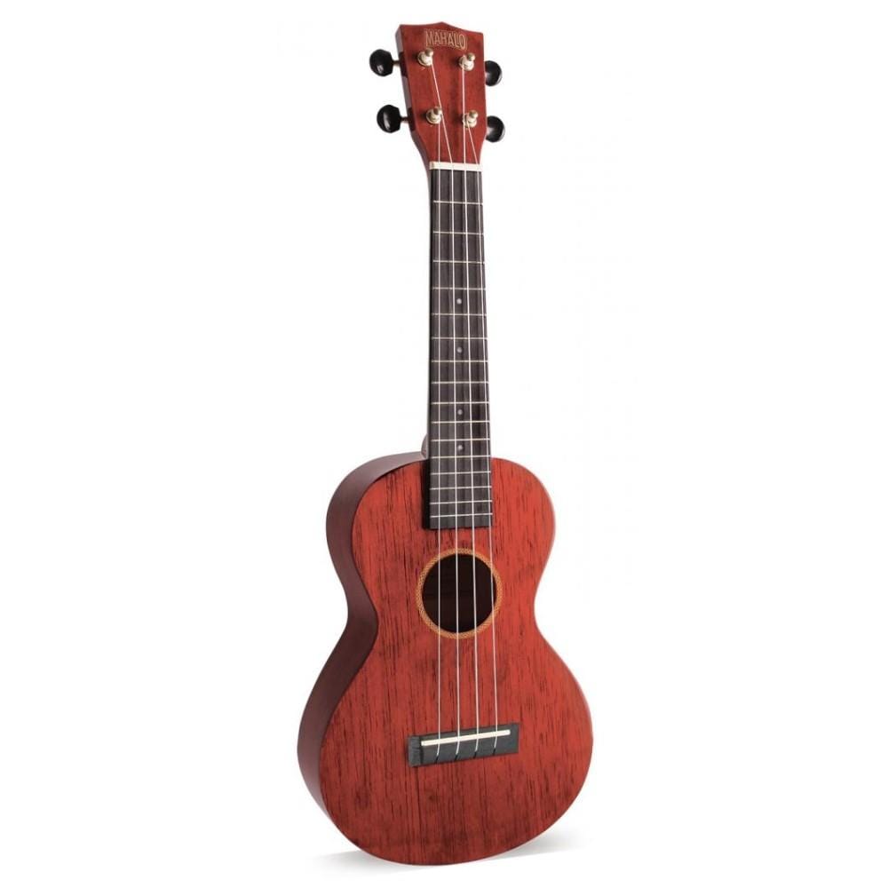Mahalo Concert Ukuleles Transparent Wine Red Mahalo Hano Series Concert Ukulele With Bag