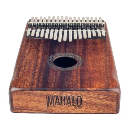mahalo hand percussions mahalo graphic art design kalimba - open box