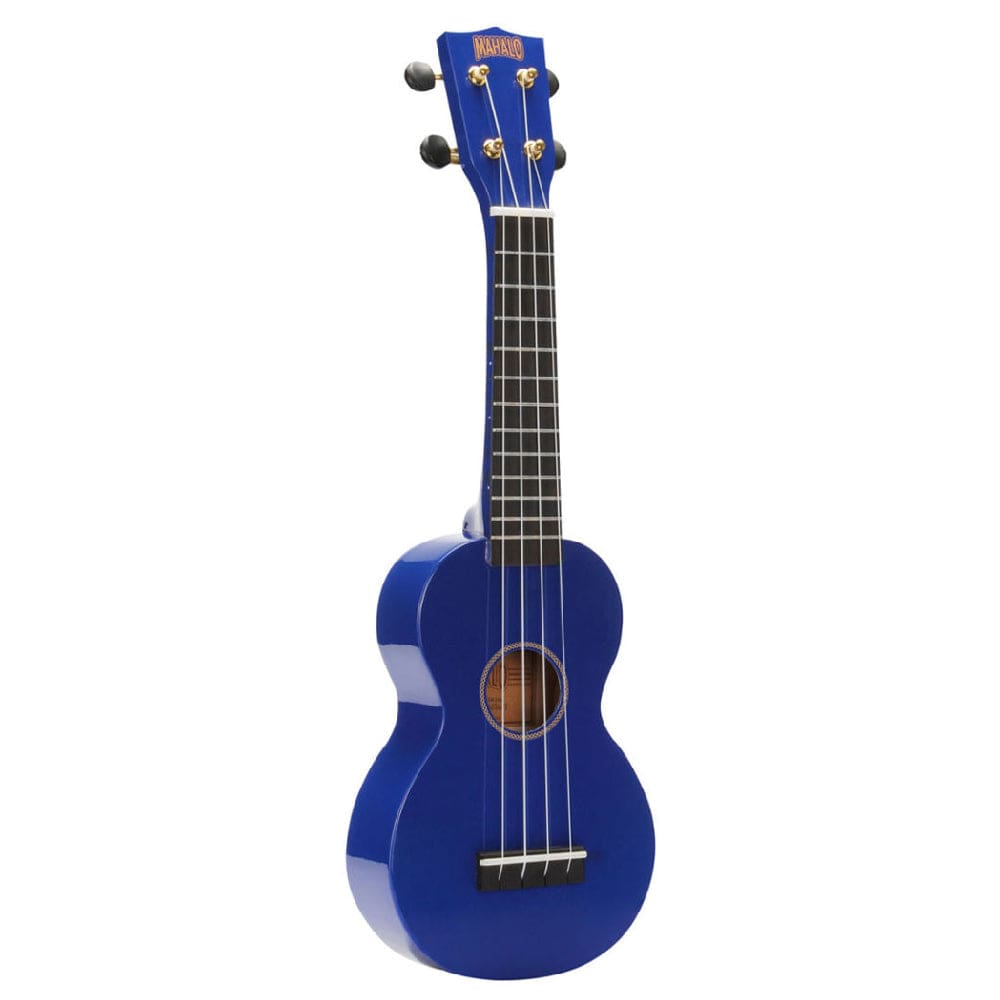 mahalo soprano ukuleles blue mahalo rainbow series learn 2 play soprano ukulele pack   #color_blue