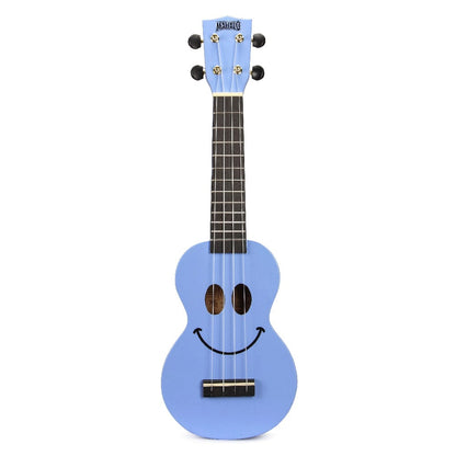 Mahalo Soprano Ukuleles Light Blue Mahalo U-Smile Series Soprano Ukulele With Bag