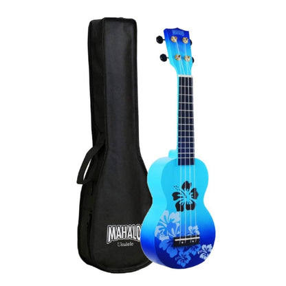 mahalo soprano ukuleles mahalo md1hb designer series soprano ukulele with bag 