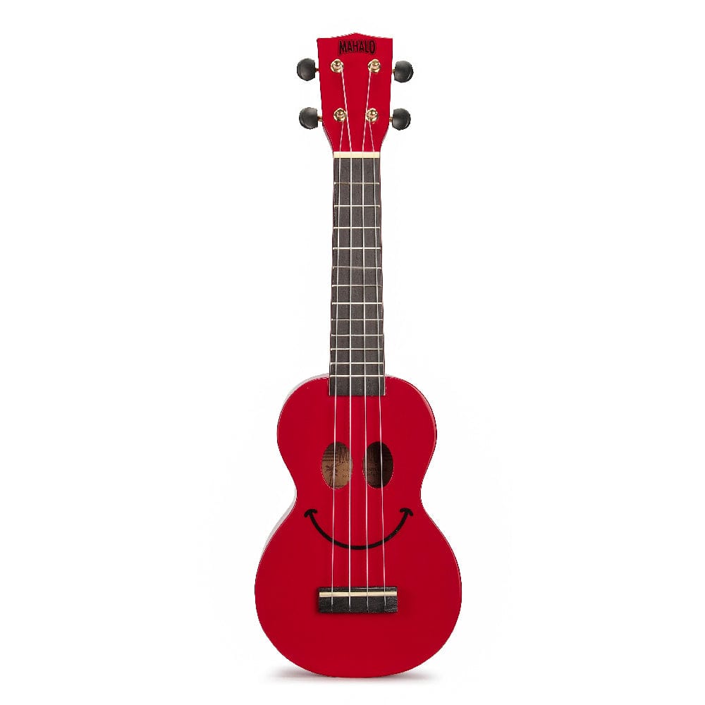 Mahalo Soprano Ukuleles Red Mahalo U-Smile Series Soprano Ukulele With Bag