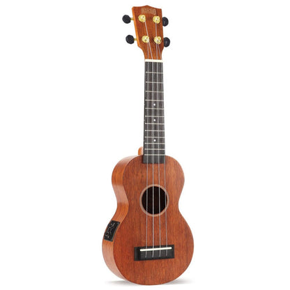 Mahalo Soprano Ukuleles Transparent Brown Mahalo MJ1VT Semi Electric Soprano Ukulele with Bag