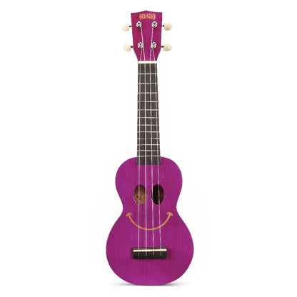 Mahalo Soprano Ukuleles Transparent Purple Mahalo U-Smile Series Soprano Ukulele With Bag
