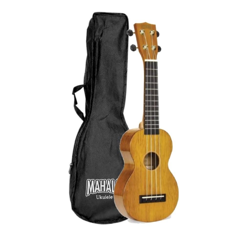 mahalo soprano ukuleles vintage natural mahalo mh1 hano series soprano ukulele with bag  #color_vintage-natural