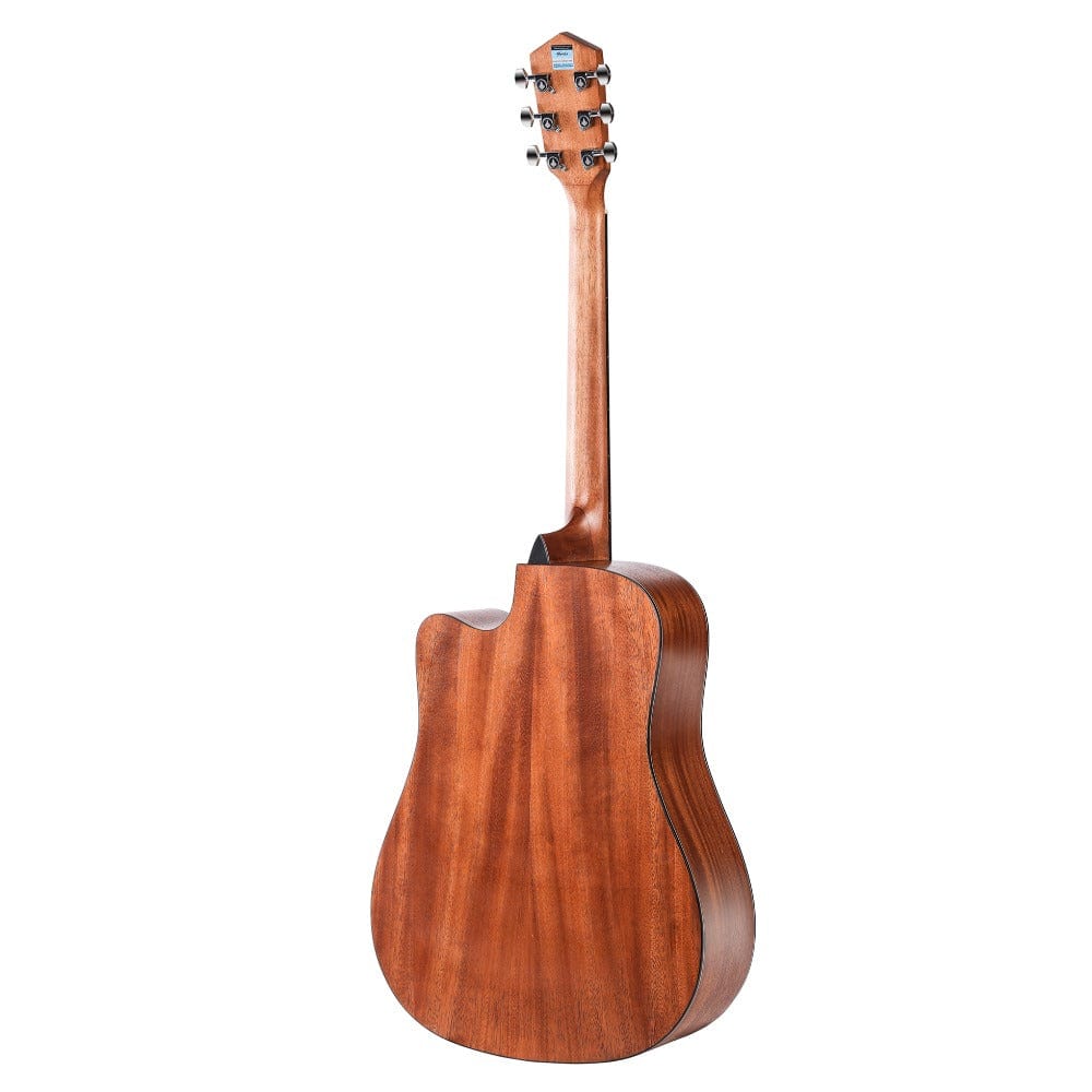 mantic acoustic guitars natural mantic gt-10dc 6 string acoustic guitar     