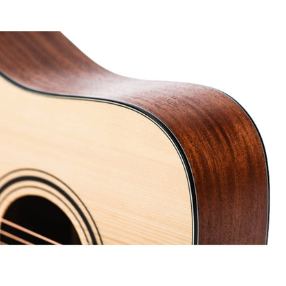 mantic acoustic guitars natural mantic gt-10dc 6 string acoustic guitar     