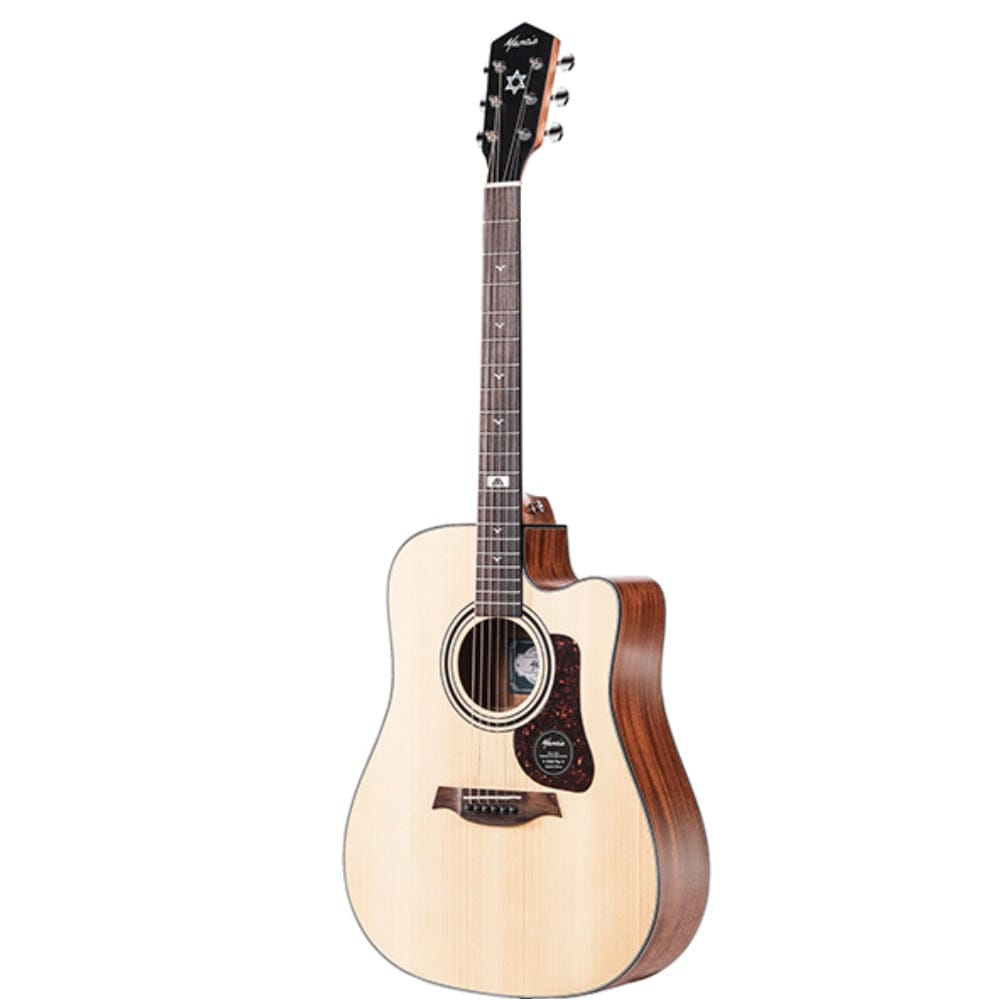 mantic acoustic guitars natural mantic gt-10dc 6 string acoustic guitar     #color_natural