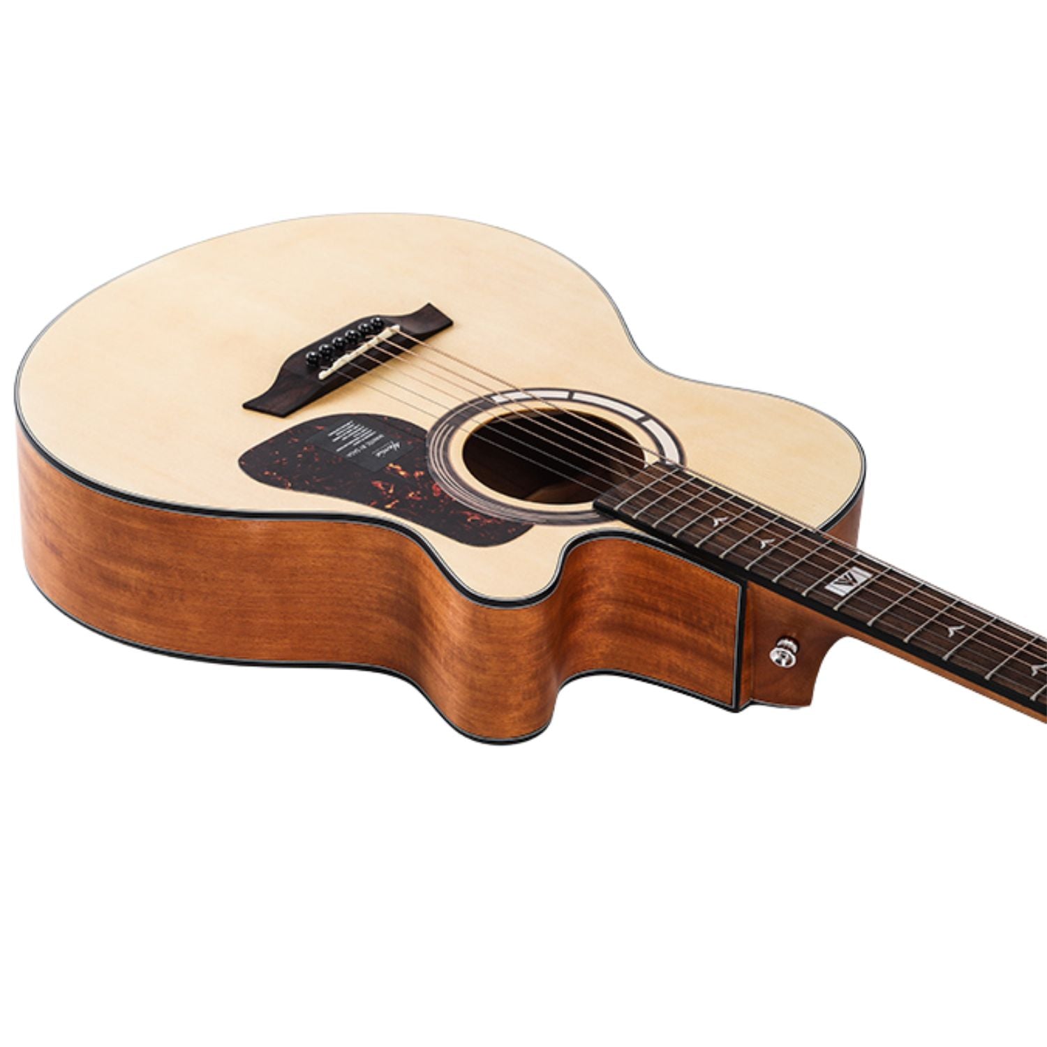 Mantic Acoustic Guitars Natural Mantic GT-1AC Auditorium Cutaway 6 String Acoustic Guitar