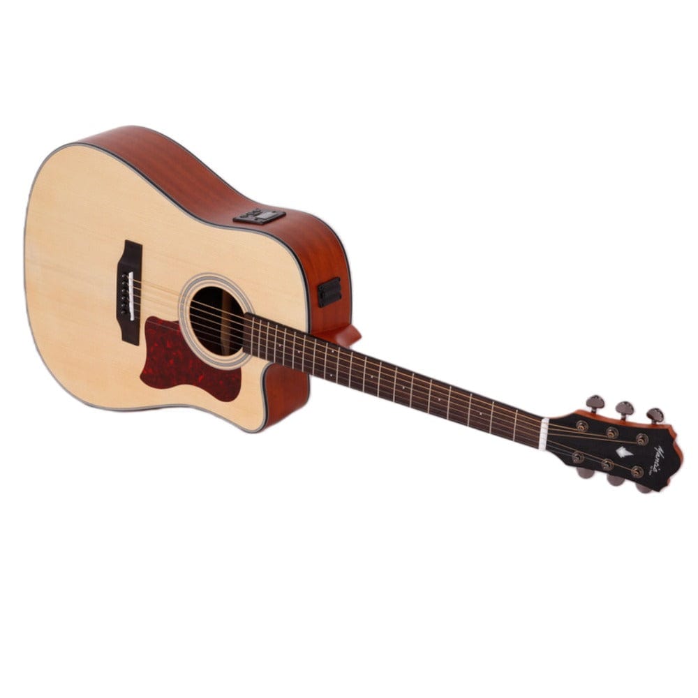 Mantic Electro Acoustic Guitars Natural Mantic AG-370CE Dreadnought 6 String Electro Acoustic Guitar