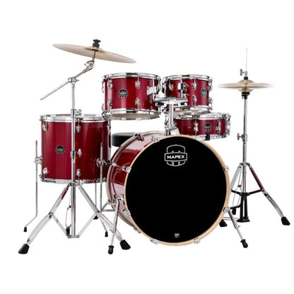 Mapex Acoustic Drum Kits Crimson Red Sparkle Mapex Venus Series 5 Piece Acoustic Drum kit