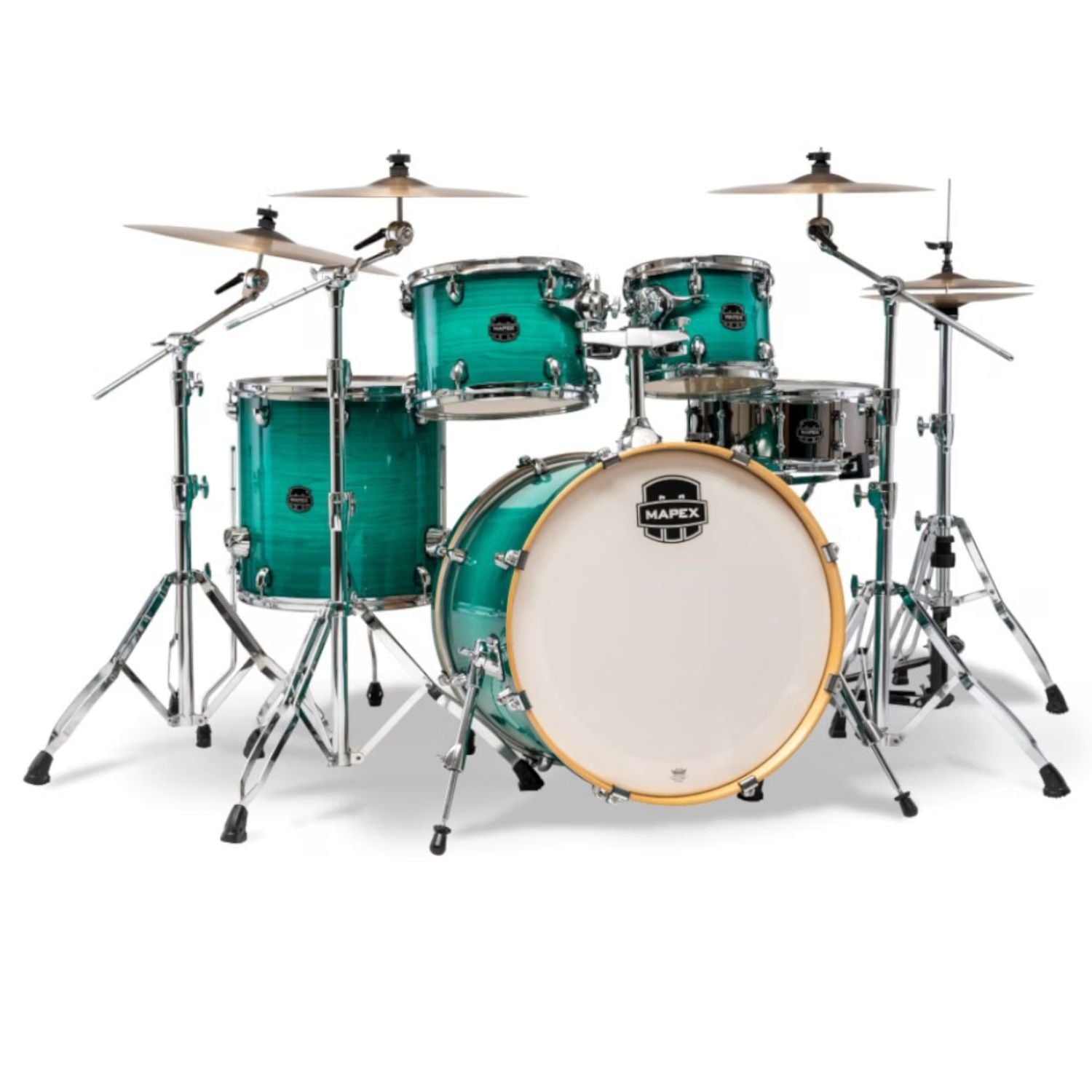 Mapex Acoustic Drum Kits Jade Stone Burst Mapex Armory Series 5 Pcs Hybrid Shell Pack Acoustic Drum Kit 
