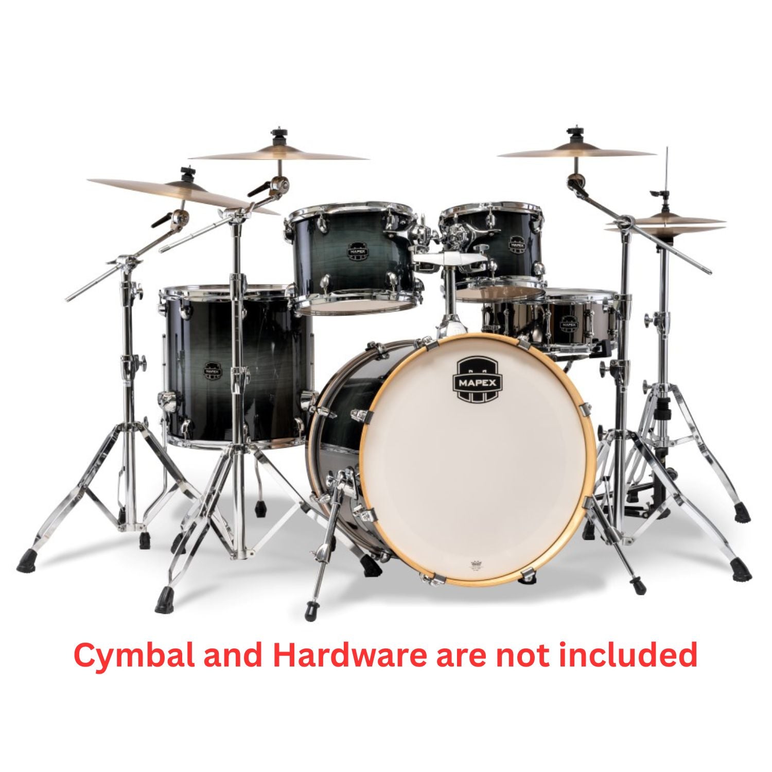 Mapex Acoustic Drum Kits Mapex Armory Series 5 Pcs Hybrid Rock Shell Pack Acoustic Drum Kit #color_black-onyx-burst