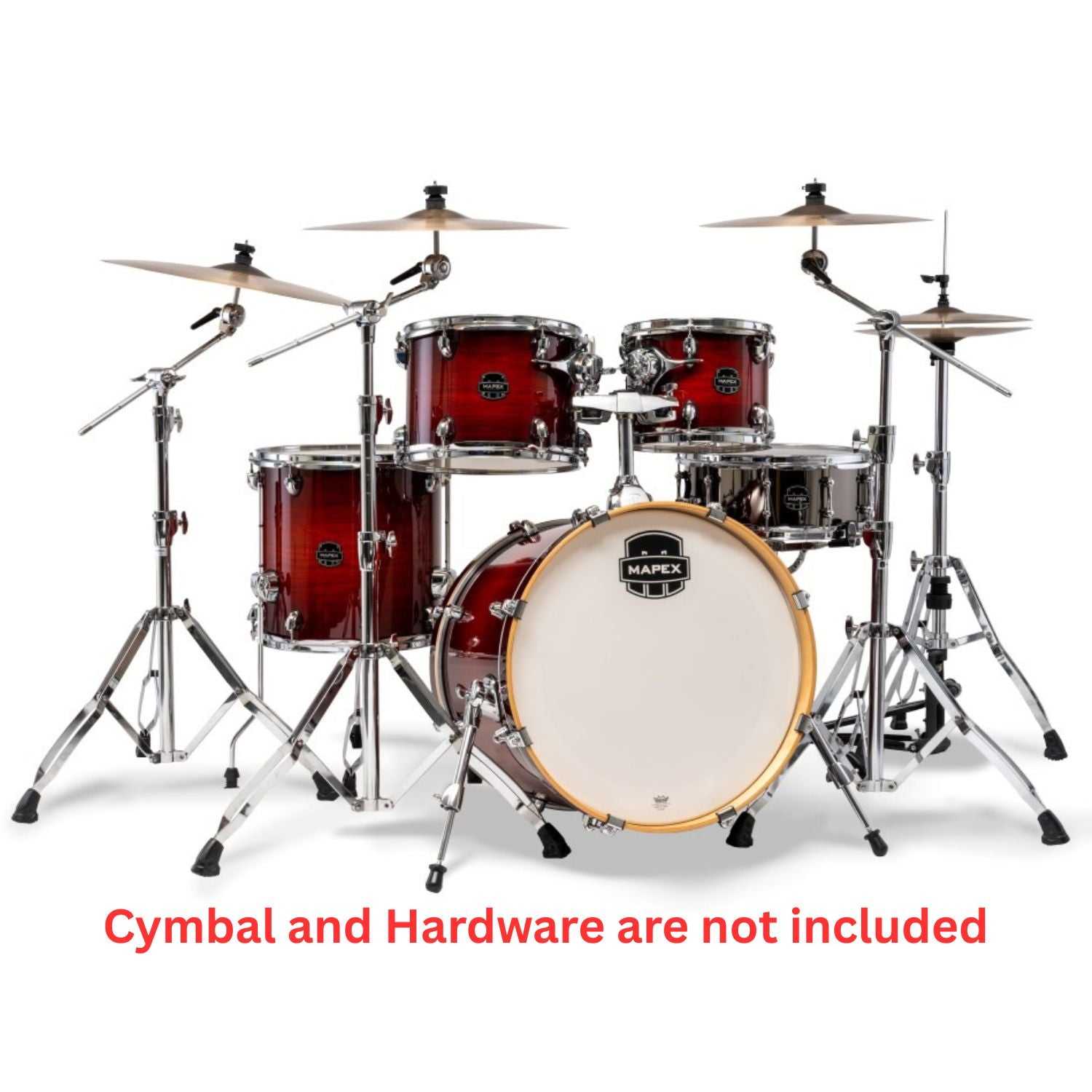 Mapex Acoustic Drum Kits Mapex Armory Series 5 Pcs Hybrid Shell Pack Acoustic Drum Kit #color_red-onyx-burst