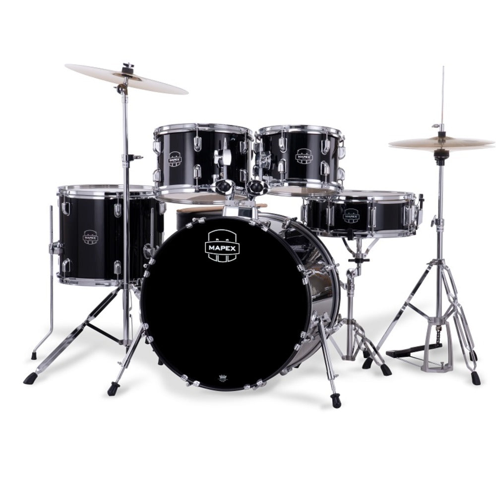 Mapex Acoustic Drum Kits Mapex CM5044FTC Jazz Comet 5 Piece Acoustic Drum Set with Hardware Throne & Cymbals