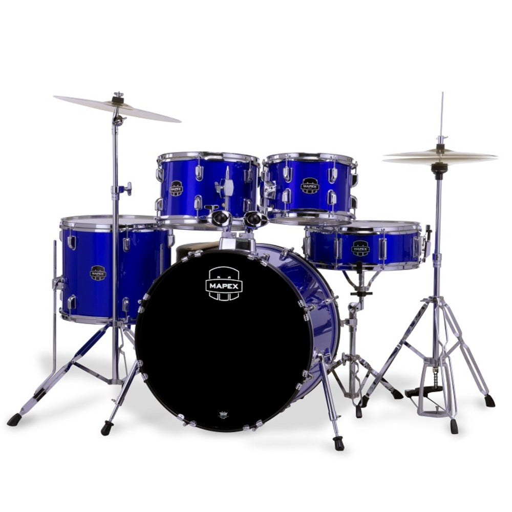 Mapex Acoustic Drum Kits Mapex CM5044FTC Jazz Comet 5 Piece Acoustic Drum Set with Hardware Throne & Cymbals