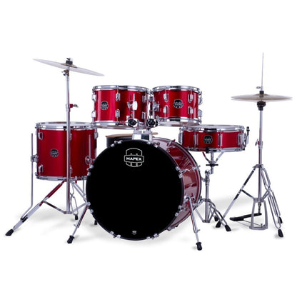 Mapex Acoustic Drum Kits Mapex CM5044FTC Jazz Comet 5 Piece Acoustic Drum Set with Hardware Throne & Cymbals 