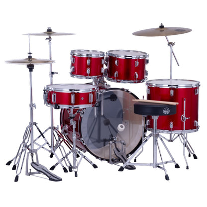 Mapex Acoustic Drum Kits Mapex Comet 5 Piece Hybrid Acoustic Drum Set with Hardware Throne & Cymbals 