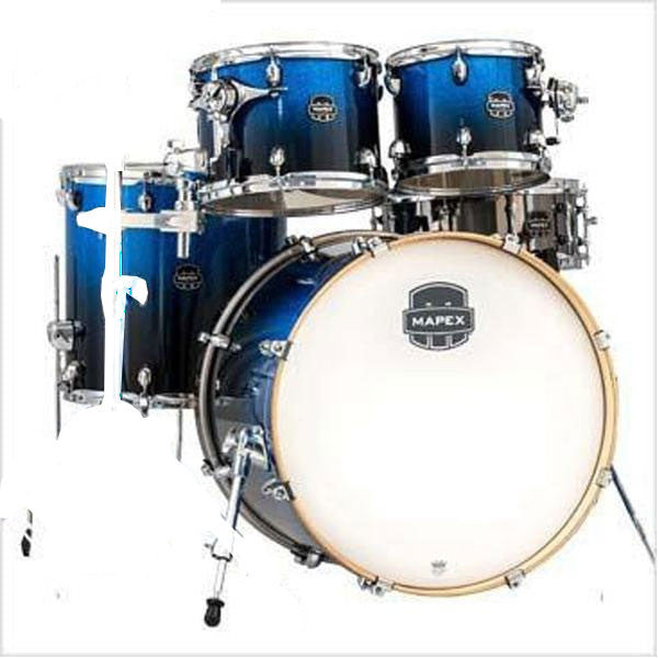 mapex acoustic drum kits mapex shell pack ar529sbi armory series - photon blue